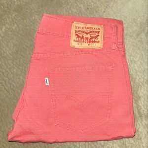 Mens Salmon Levi's Shorts Size 32